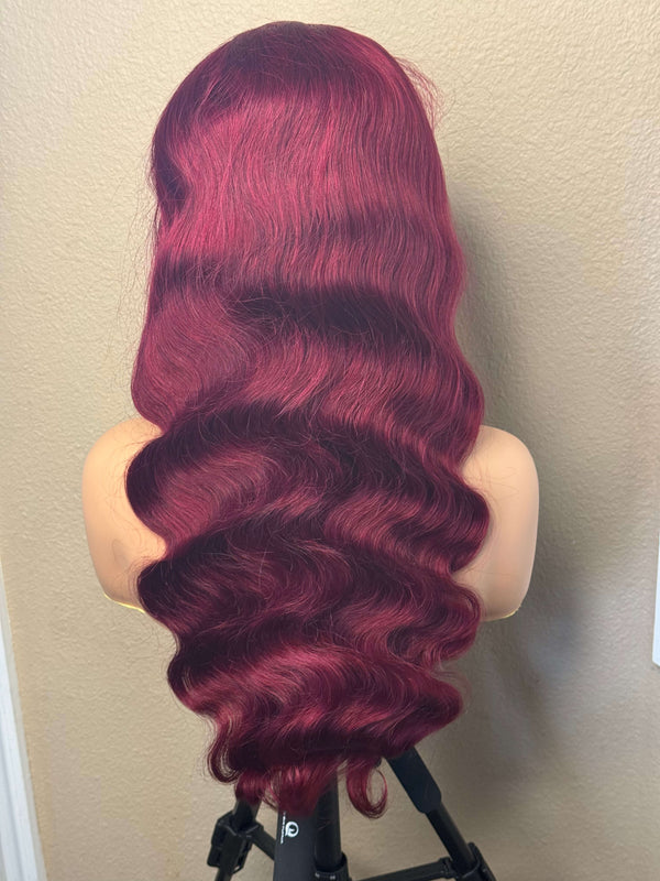 13X6 HD Lace Wig - Body Wave - 99J - 24in - 200%