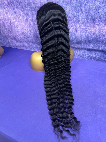 13x6 HD Lace Wig – Deep Curl – Natural – 20in – 200%