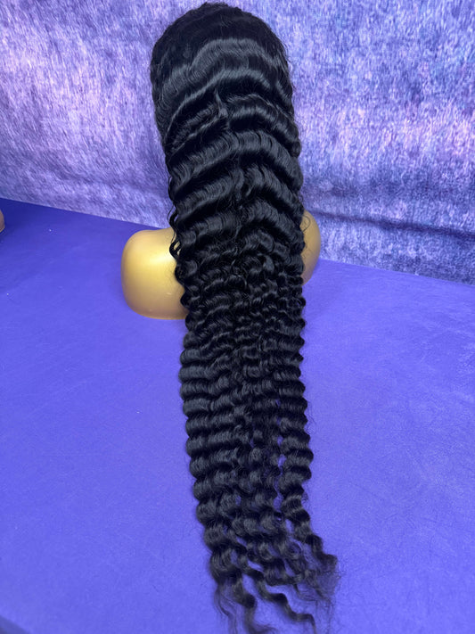 13x6 HD Lace Wig – Deep Curl – Natural – 20in – 200%