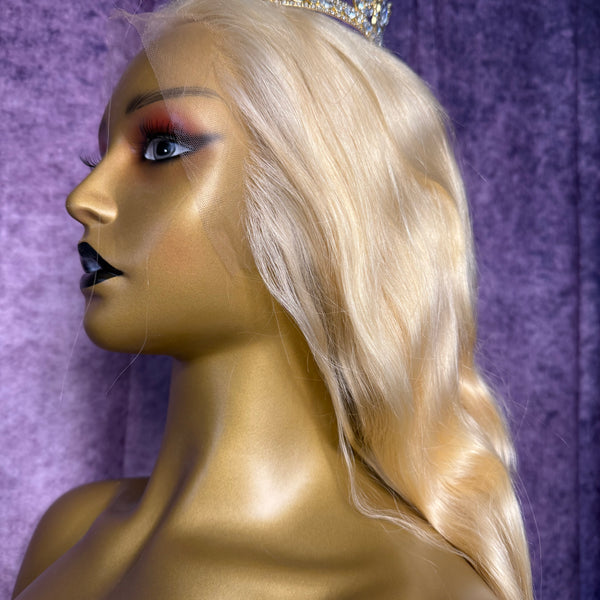 13x6 HD Lace Wig – Body Wave – Platinum Blonde – 16in – 180%