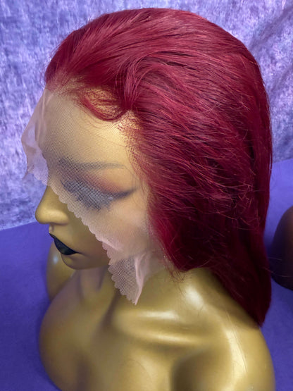 13X6 HD Lace Wig - Straight - 99J - 12in - 180%