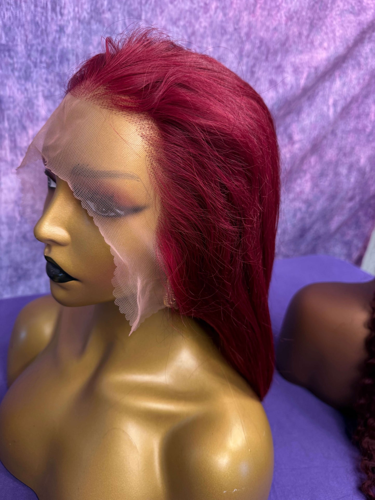 13X6 HD Lace Wig - Straight - 99J - 12in - 180%