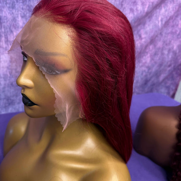 13X6 HD Lace Wig - Straight - 99J - 12in - 180%