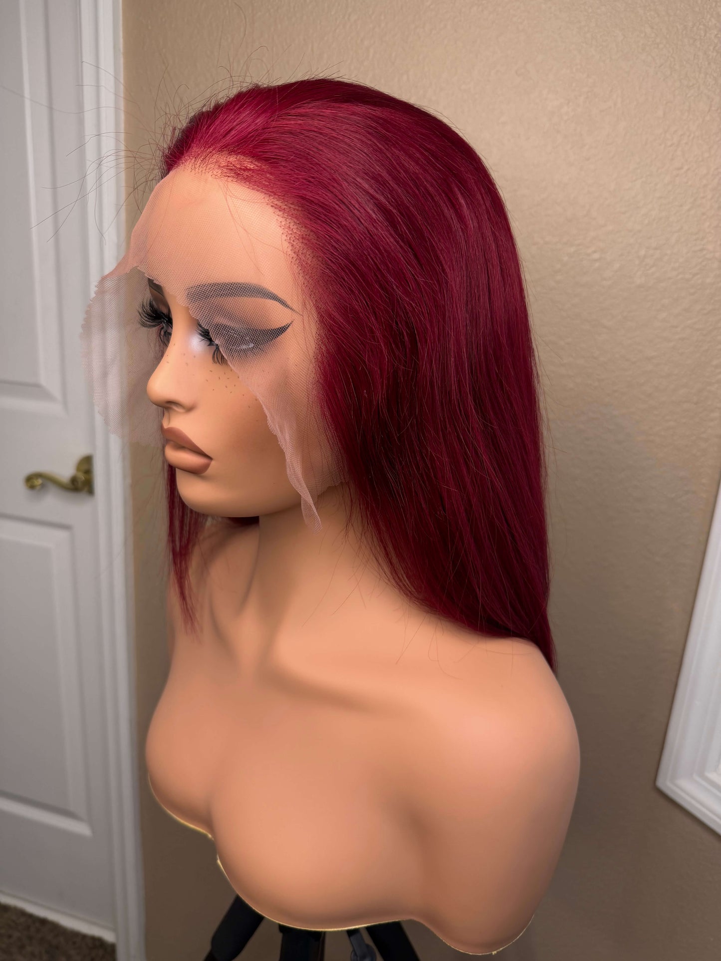 13X6 HD Lace Wig - Straight - 99J - 12in - 180%