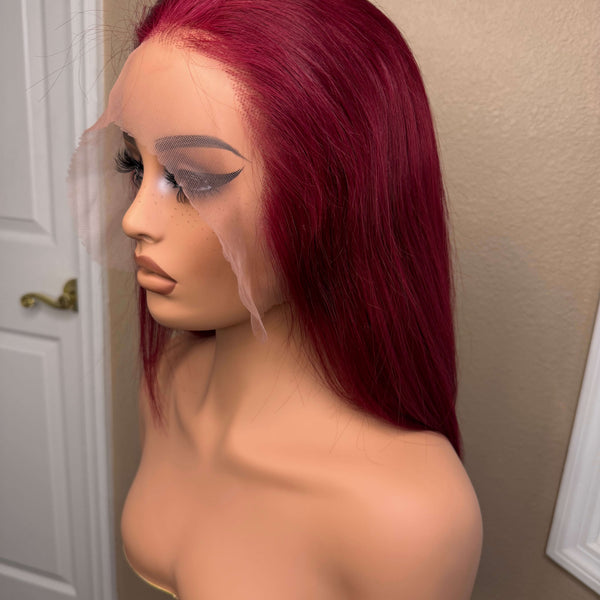 13X6 HD Lace Wig - Straight - 99J - 12in - 180%