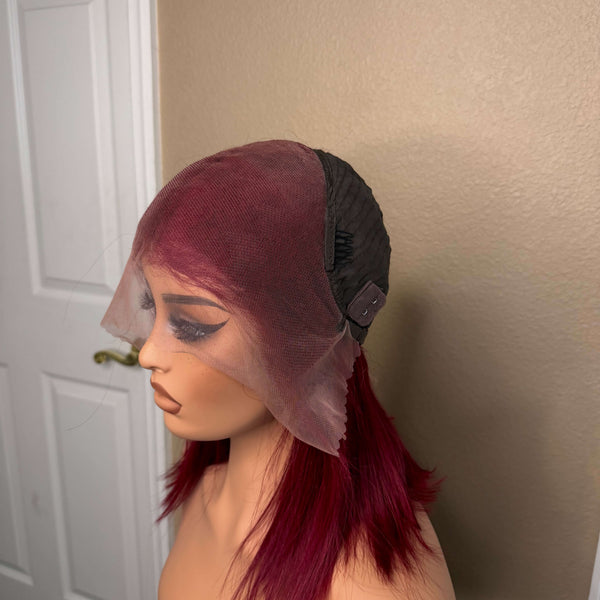 13X6 HD Lace Wig - Straight - 99J - 12in - 180%
