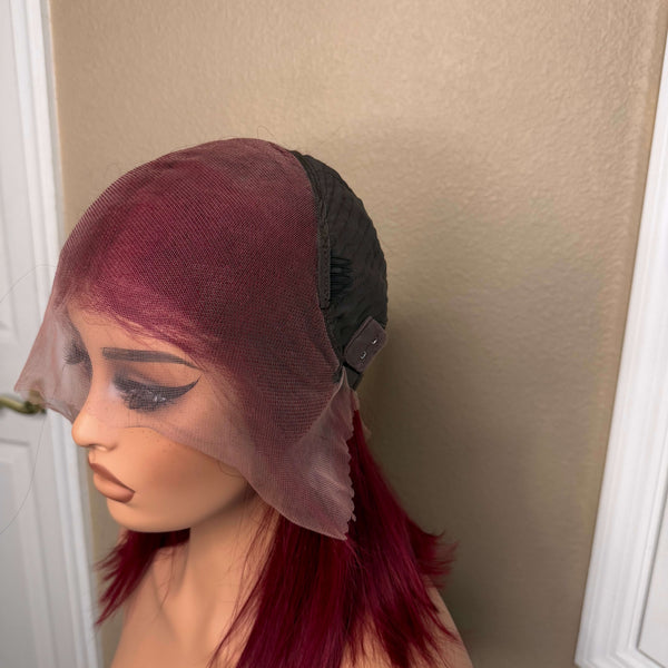 13X6 HD Lace Wig - Straight - 99J - 12in - 180%