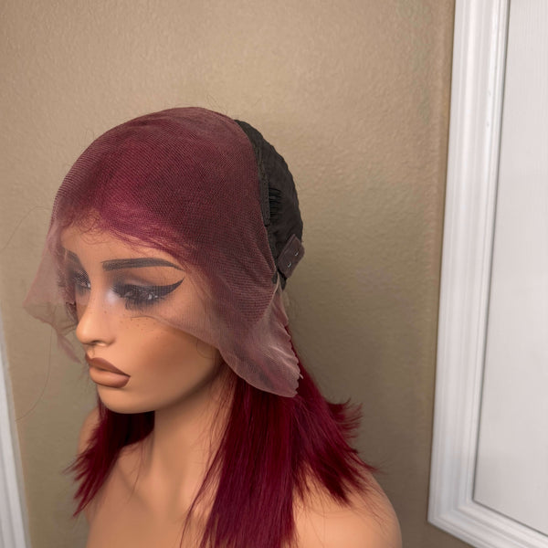 13X6 HD Lace Wig - Straight - 99J - 12in - 180%