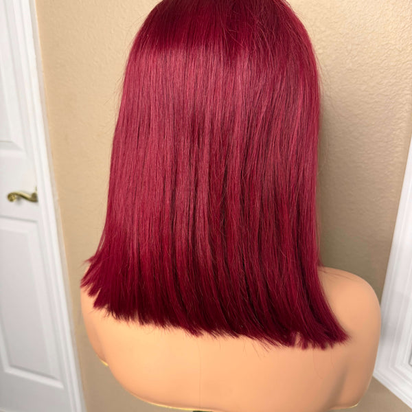13X6 HD Lace Wig - Straight - 99J - 12in - 180%