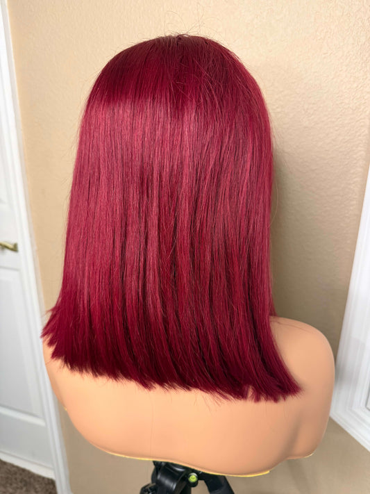 13X6 HD Lace Wig - Straight - 99J - 12in - 180%