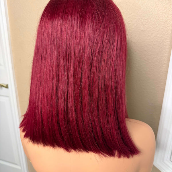 13X6 HD Lace Wig - Straight - 99J - 12in - 180%