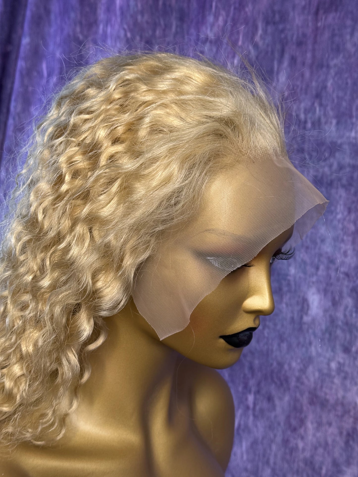 13x6 HD Lace Wig – Deep Wave – Platinum Blonde – 18in – 180%