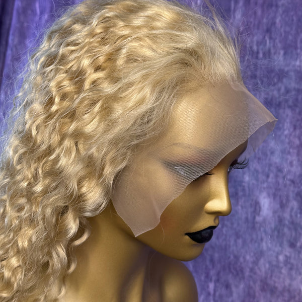 13x6 HD Lace Wig – DEEPWAVE – Platinum Blonde – 18in – 180%