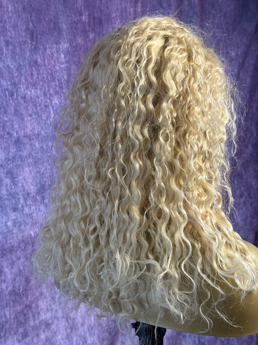 13x6 HD Lace Wig – DEEPWAVE – Platinum Blonde – 18in – 180%