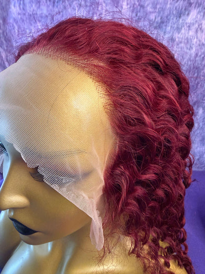 13X6 HD Lace Wig - Deep Wave - 99J - 16in - 200%