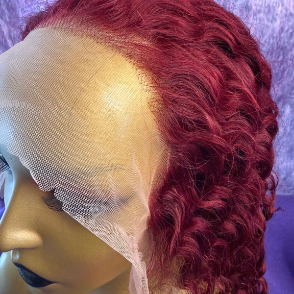 13X6 HD Lace Wig - Deep Wave - 99J - 16in - 200%