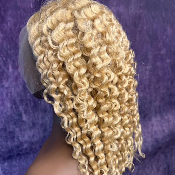 13x6 HD Lace Wig – DEEPWAVE – Platinum Blonde – 18in – 180%