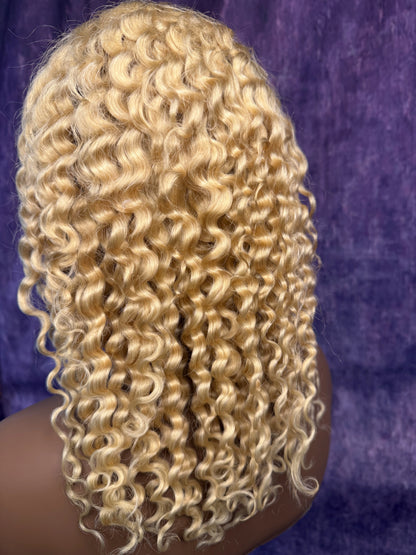 13x6 HD Lace Wig – Deep Wave – Platinum Blonde – 18in – 180%