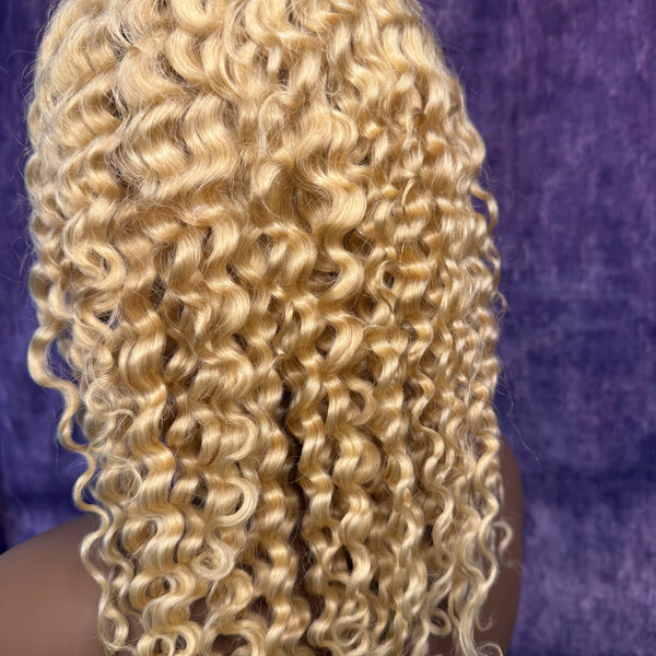 13x6 HD Lace Wig – DEEPWAVE – Platinum Blonde – 18in – 180%