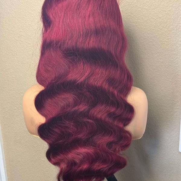 13X6 HD Lace Wig - Body Wave - 99J - 24in - 200%