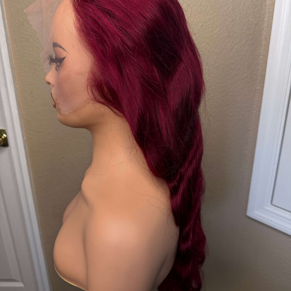 13X6 HD Lace Wig - Body Wave - 99J - 24in - 200%