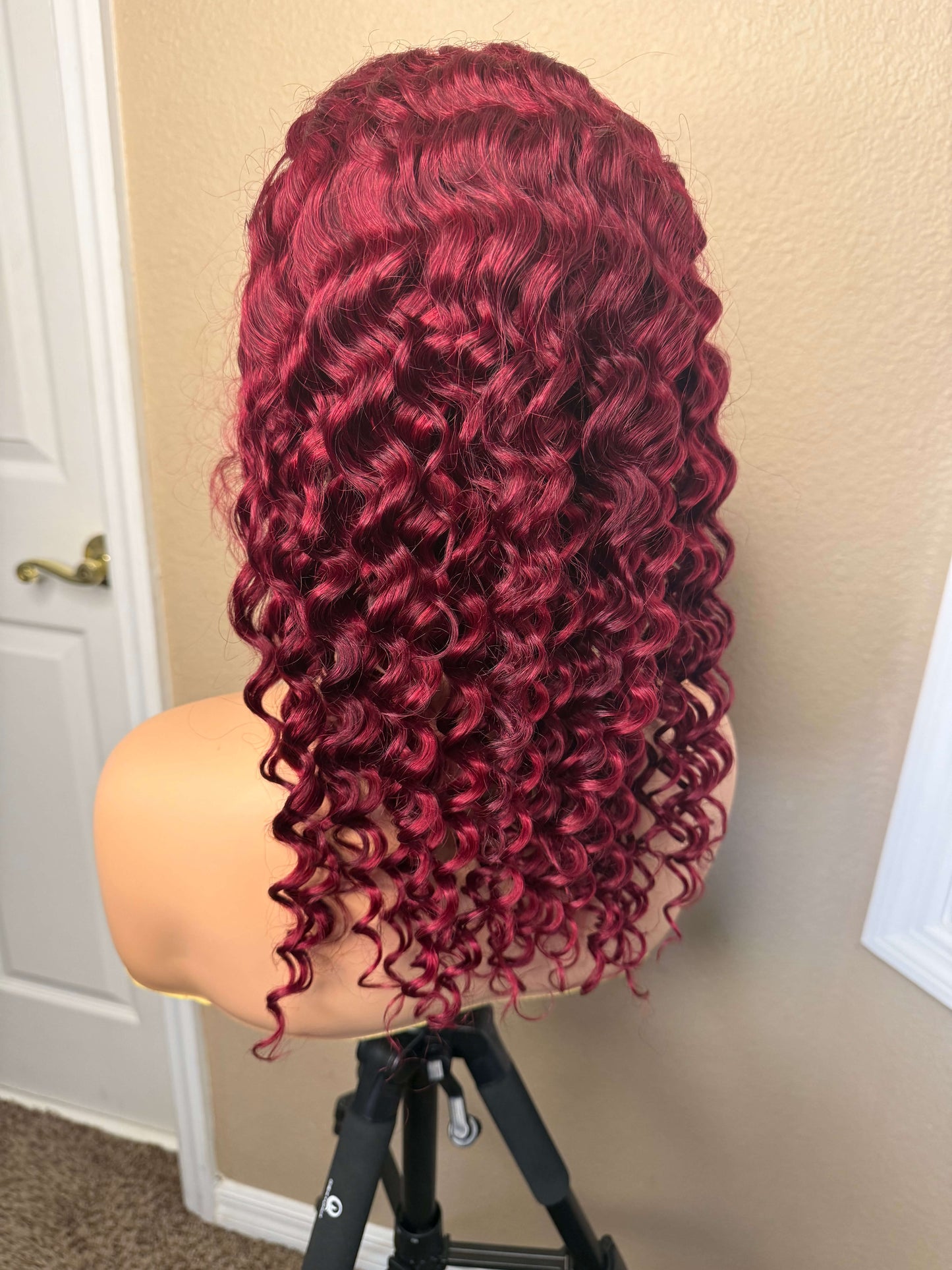 13X6 HD Lace Wig - Deep Wave - 99J - 16in - 200%