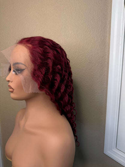 13X6 HD Lace Wig - Deep Wave - 99J - 16in - 200%