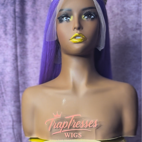 13x6 HD Lace Wig – Straight – Purple – 250%